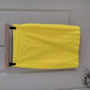 JCrew No. 2 pencil skirt 00 yellow